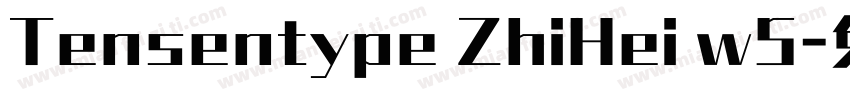 Tensentype ZhiHei w5字体转换